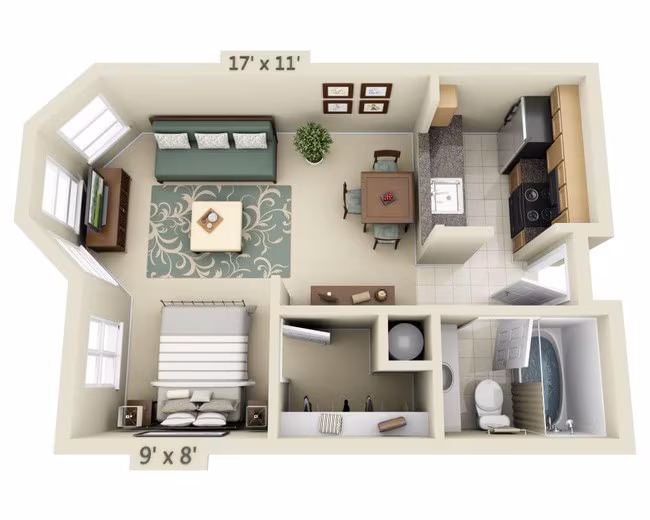 Unit 129 129 floor plan